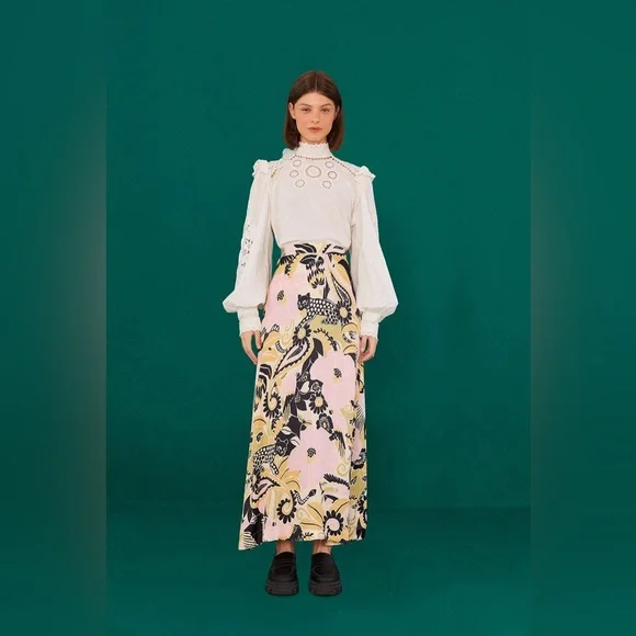 Farm Rio Off-White Romantic Blouse - Picture 3 of 6